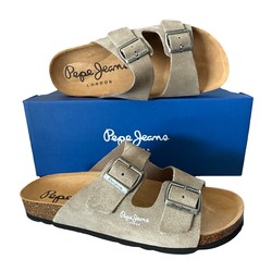 Mules Bio Pepe Jeans Suede Stone