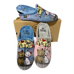 Pantoufles Confort Chat 50306